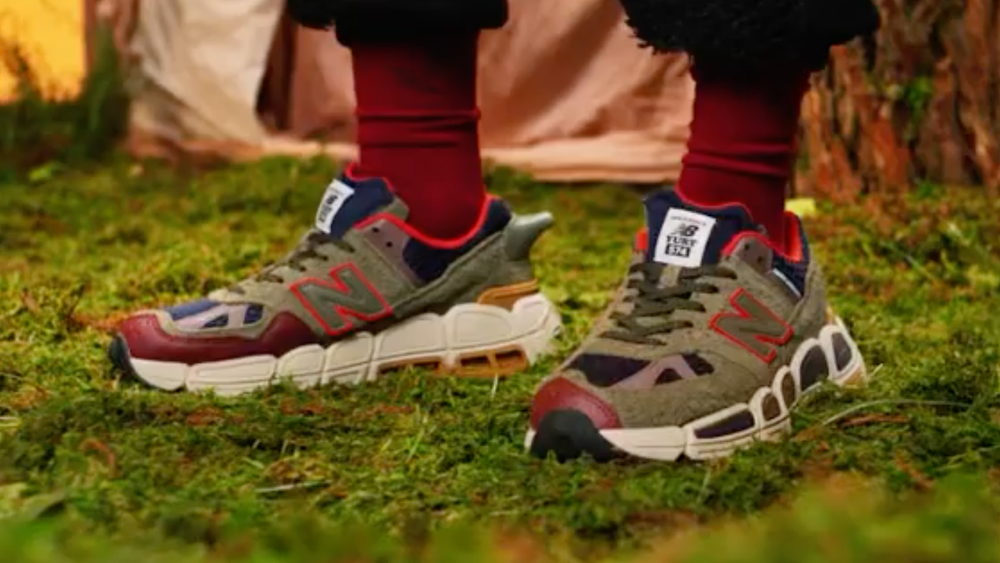 Image via salehebembury The Salehe Bembury x New Balance 574 "Yurt" Gets Teased in a New Colourway