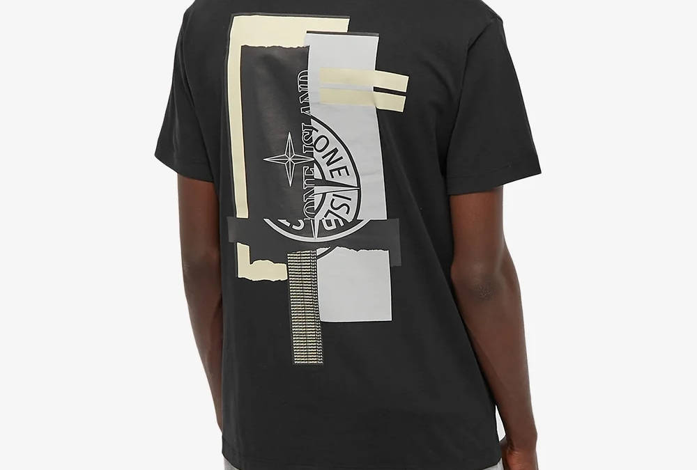 stone island back logo t shirt