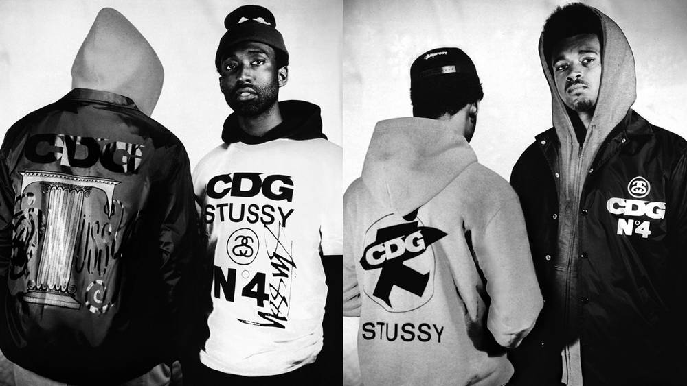 Image via Stussy Stüssy x Comme des Garçons Turn Things Greyscale With This Latest Collaboration