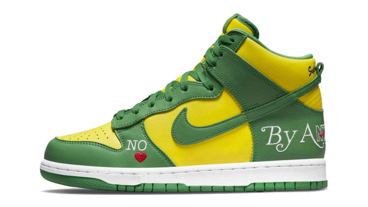 Supreme x Nike SB Dunk High "Brazil"