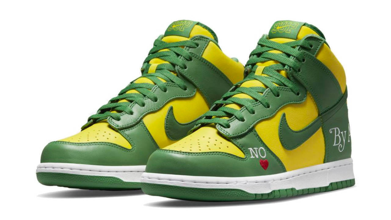 Supreme x Nike SB Dunk High "Brazil"