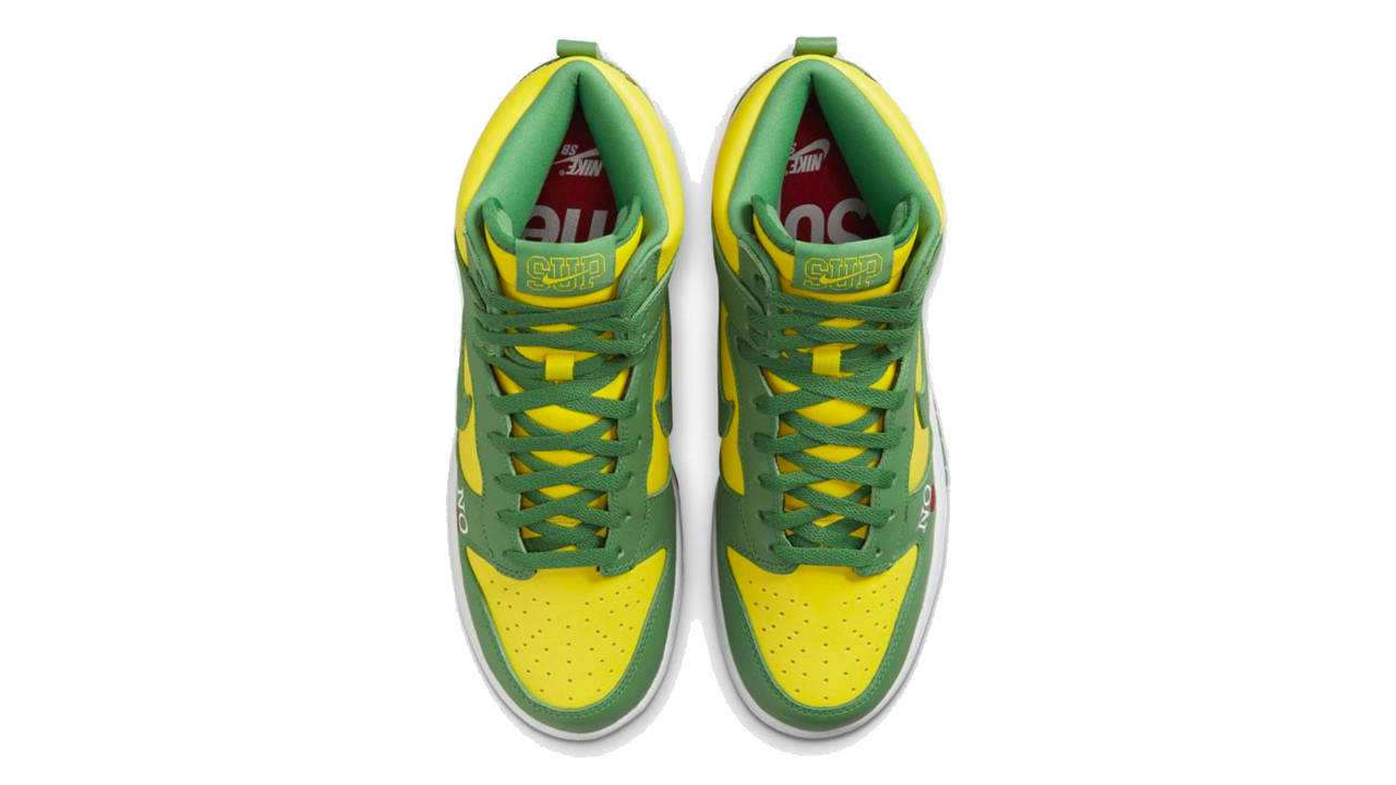 Supreme x Nike SB Dunk High "Brazil"