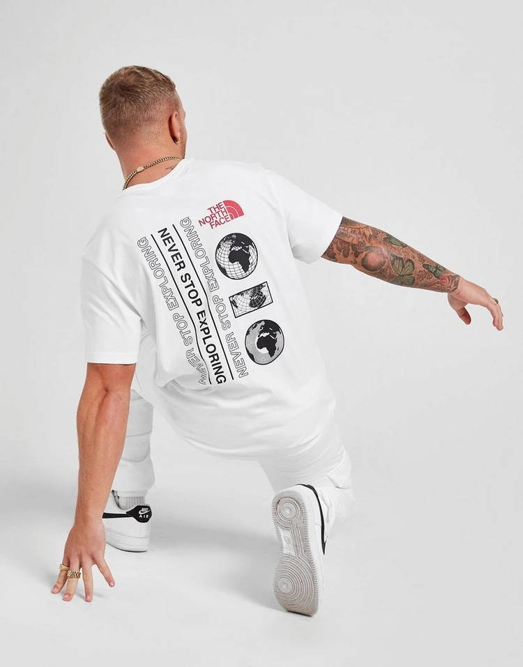 The North Face Map T-Shirt White Full