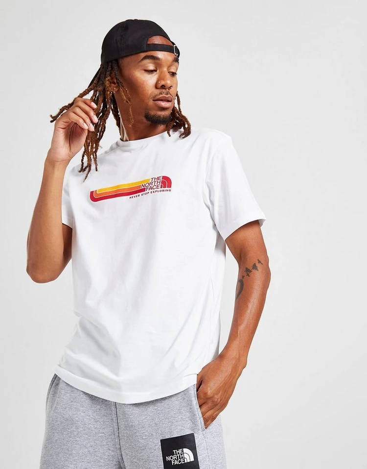 north face logo tee