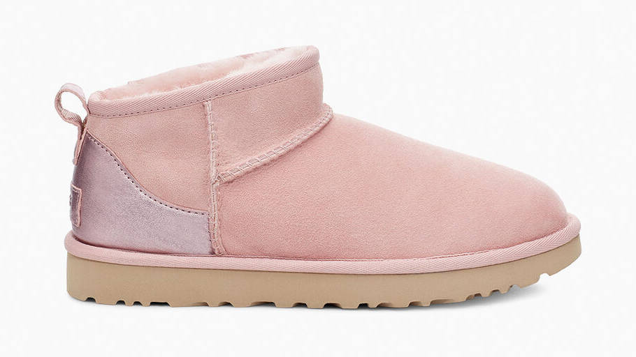 UGG Classic Ultra Mini Metallic Boot Pink Cloud