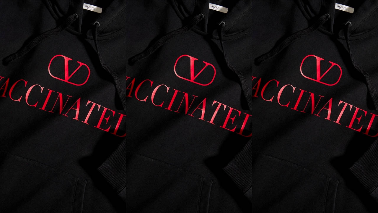 Flex Those Antibodies With Valentino's "VACCINATED" Hoodies