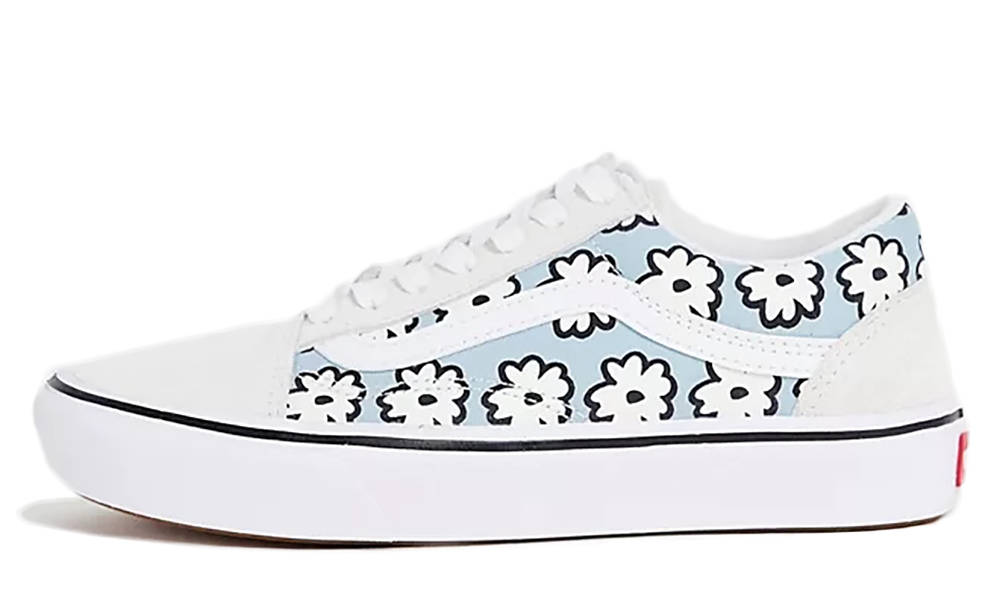 Vans ComfyCush Old Skool White Flower