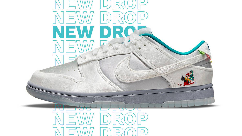 Image via Nike This Nike Dunk Low Is Full of Winter Wonderland-Inspired Details