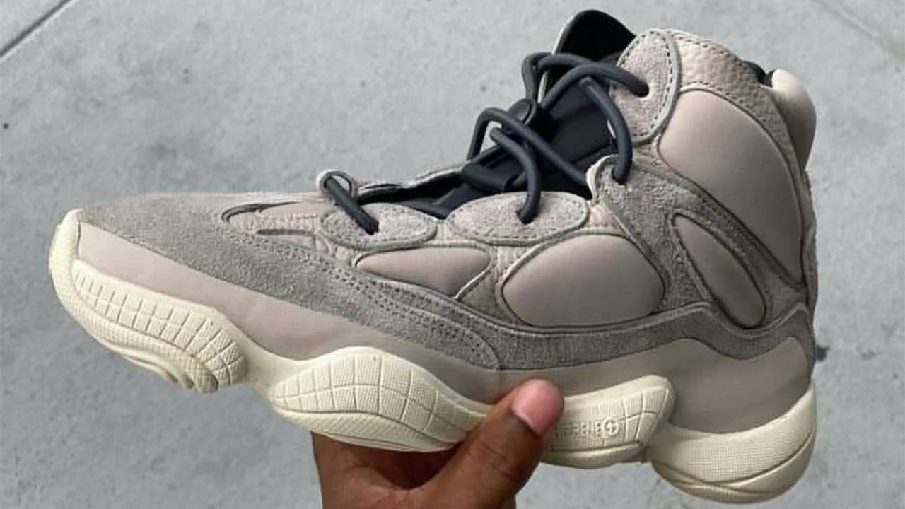 yeezy mist stone on feet