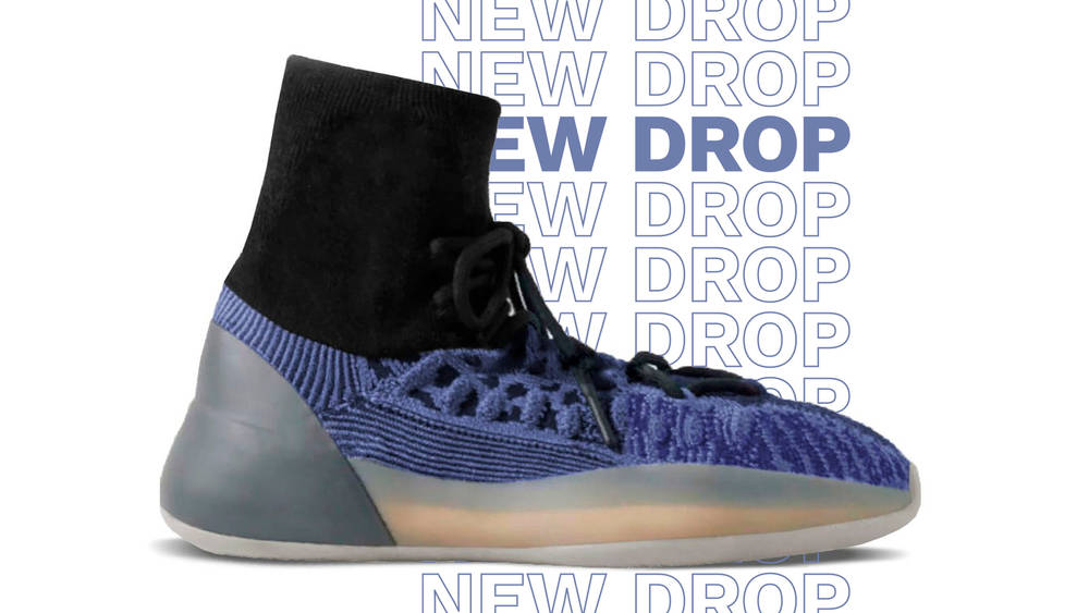 Image via Yeezy Mafia The Yeezy Basketball Knit "3D Slate Blue" Gets Unveiled