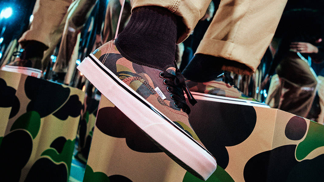 A Bathing Ape x Vans Authentic 44 DX Camo Raffles Where To Buy