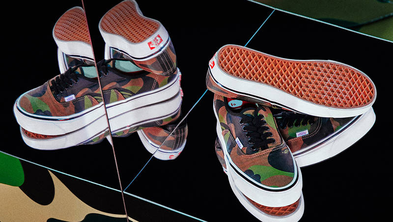 Custom best sale camo vans