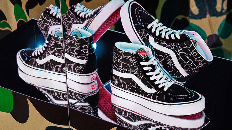 A Bathing Ape x Vans Sk8-Hi 38 DX Black Side