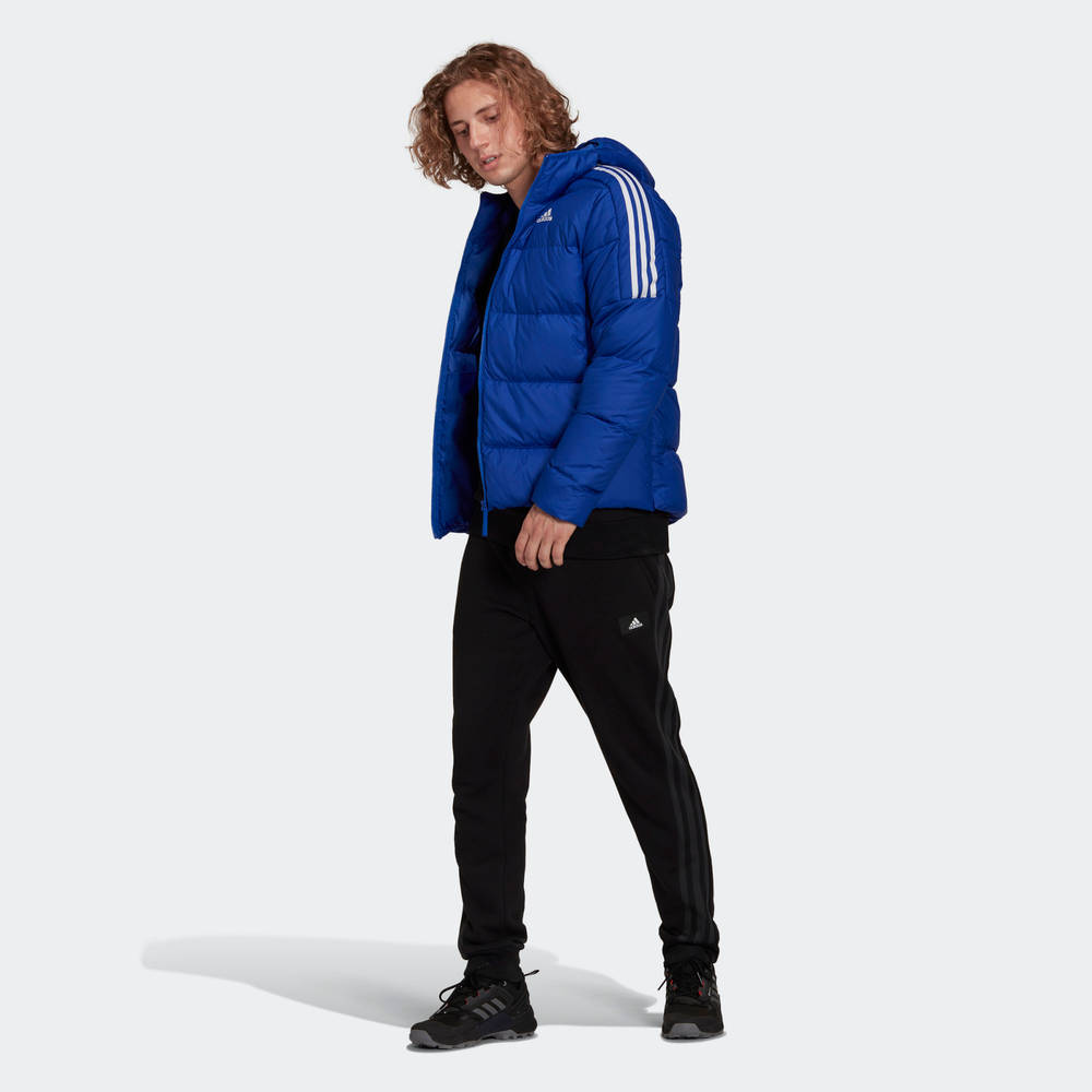 essentials midweight down hooded jacket