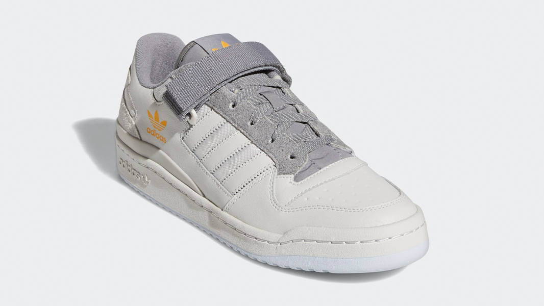 adidas Forum Low Grey Solar Gold Front