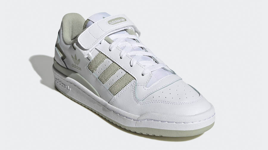 adidas Forum Low White Halo Green | Where To Buy | GZ8958 | The Sole ...
