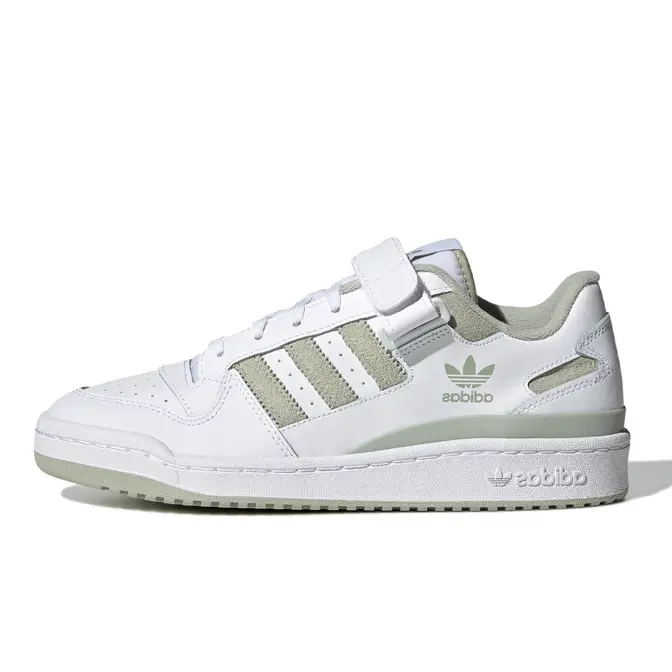 adidas Forum Low White Halo Green | Where To Buy | GZ8958 | The Sole ...