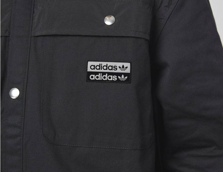 adidas RYV Cotton Twill Long-Sleeve Top Black Detail