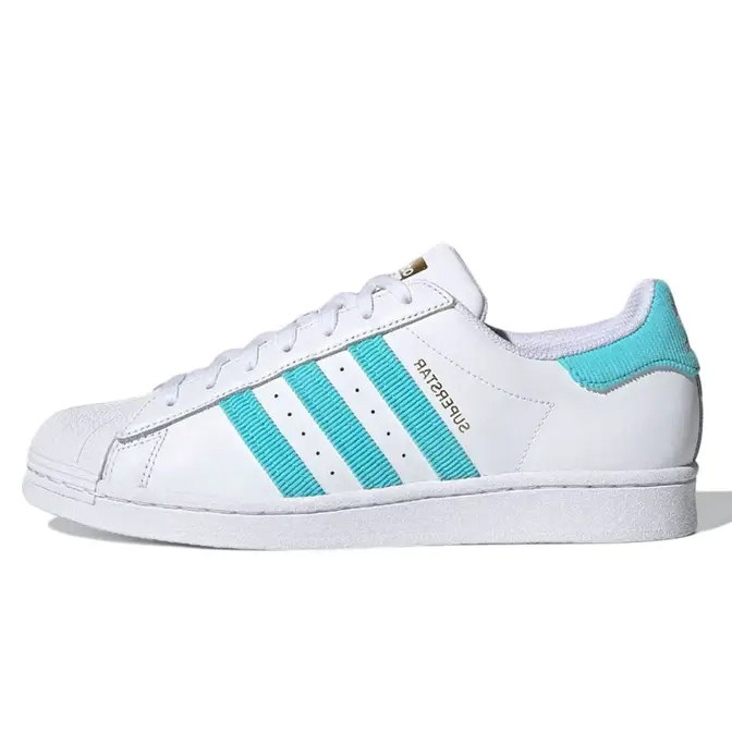 adidas Superstar Corduroy White Blue | Where To Buy | H00206 | The Sole ...
