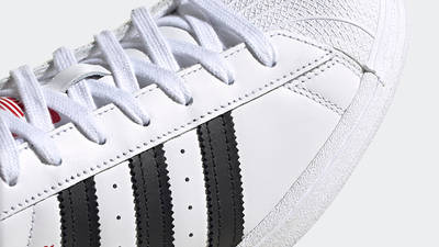 adidas Superstar Valentine's Day White Black FZ1807 Detail
