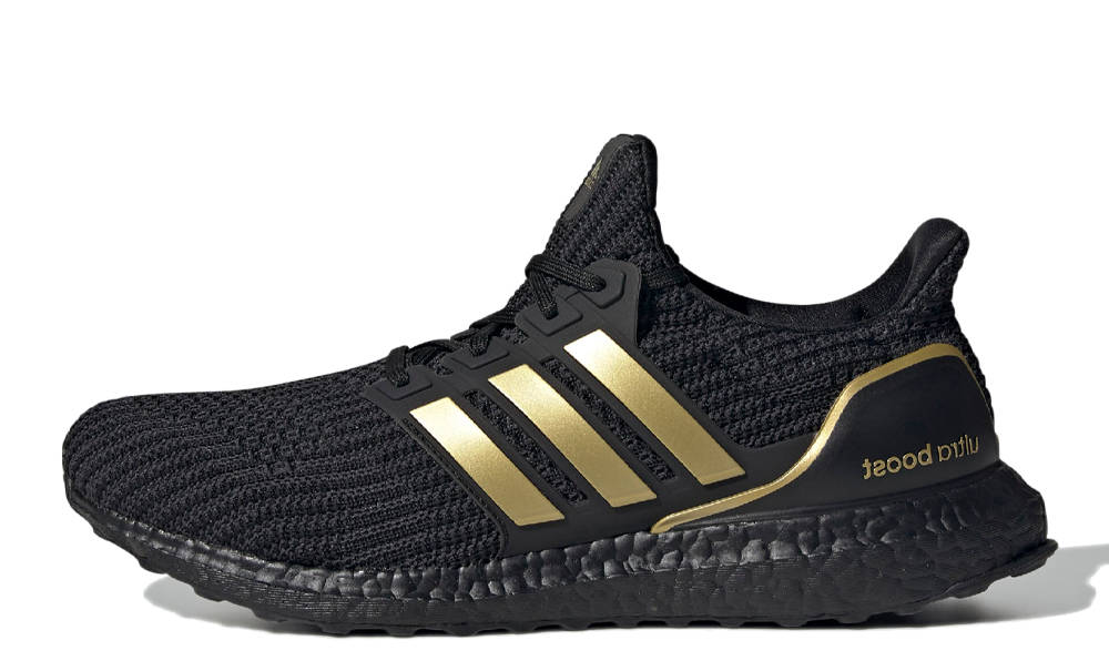 ultra boost black n gold