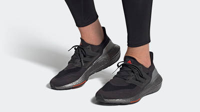 adidas Ultraboost 21 Carbon FY3952 on foot