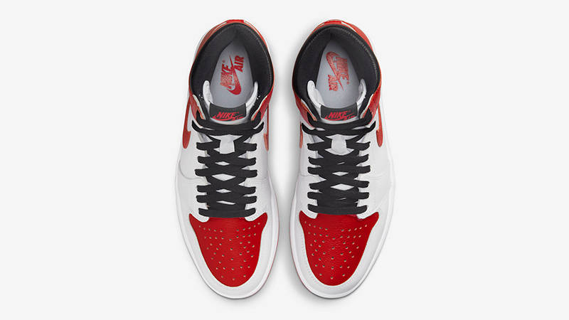Air Jordan 1 Heritage White Bred 555088-161 Top