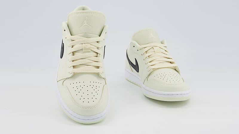 Air Jordan 1 Low Coconut Milk Black Front