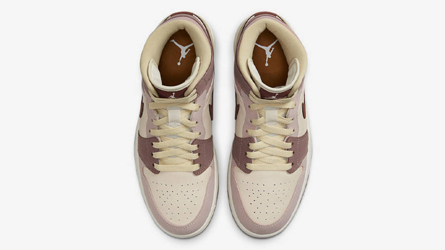 brown and pink jordan ones