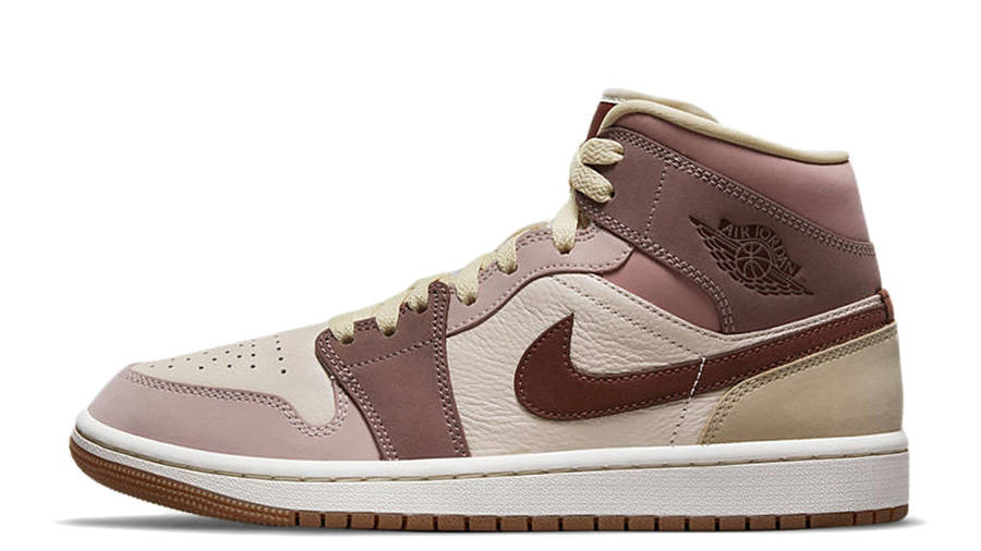 brown and pink jordan ones