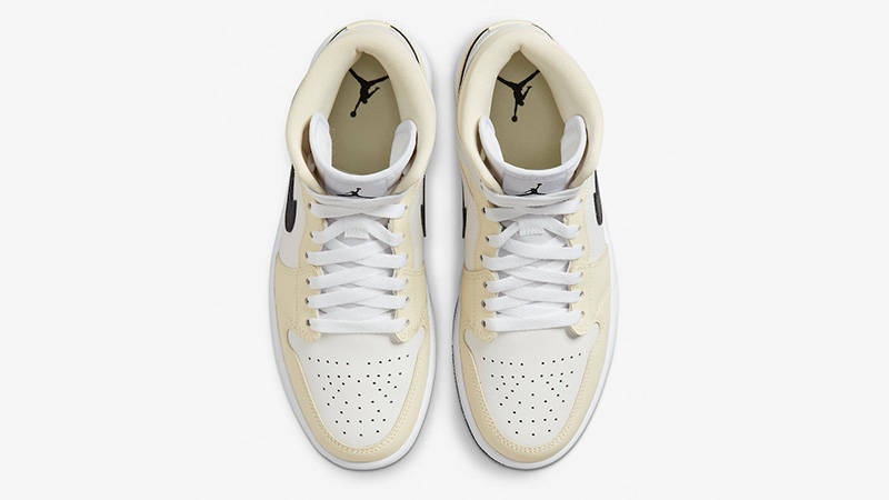 Air Jordan 1 Mid Coconut Milk BQ6472-121 middle