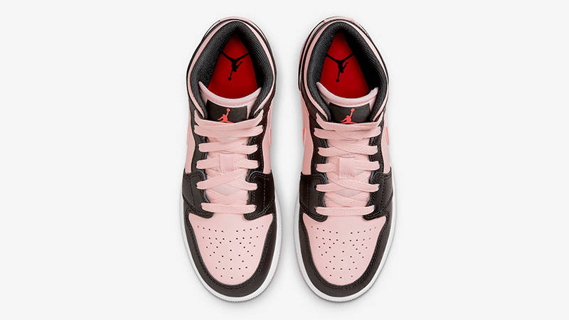 Air Jordan 1 Mid GS Pink Black 554725-604 Top