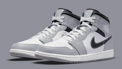 Air Jordan 1 Mid Smoke Grey Black 