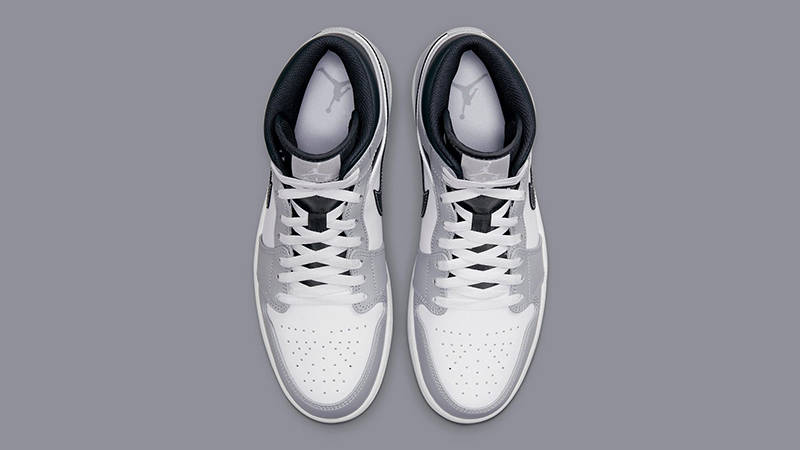 Air Jordan 1 Mid Smoke Grey Black 554724-078 Top