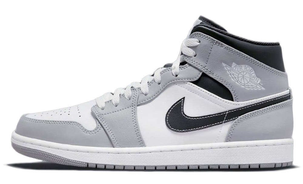 grey and black mid jordan 1