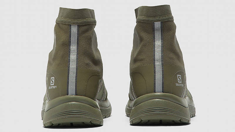 And Wander x Salomon Reflective High Cut Olive back