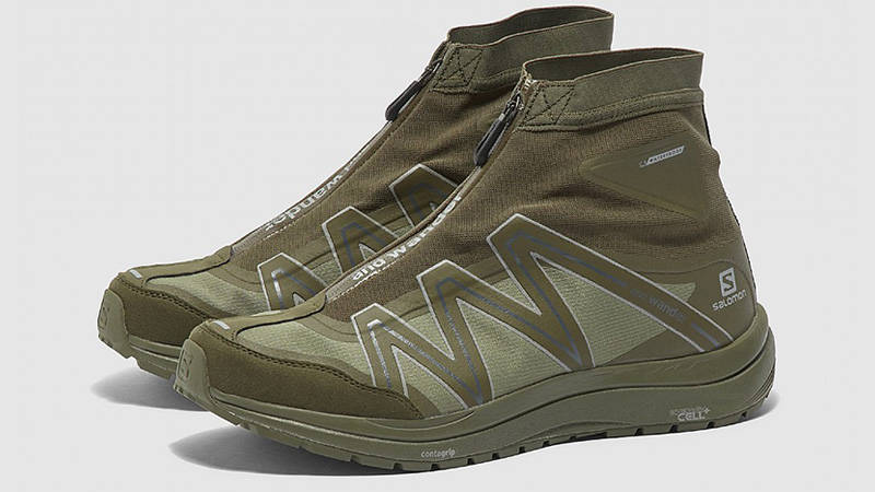 And Wander x Salomon Reflective High Cut Olive front