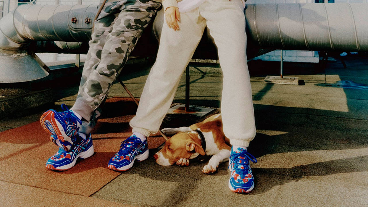 asics gel 1090 bape france 5