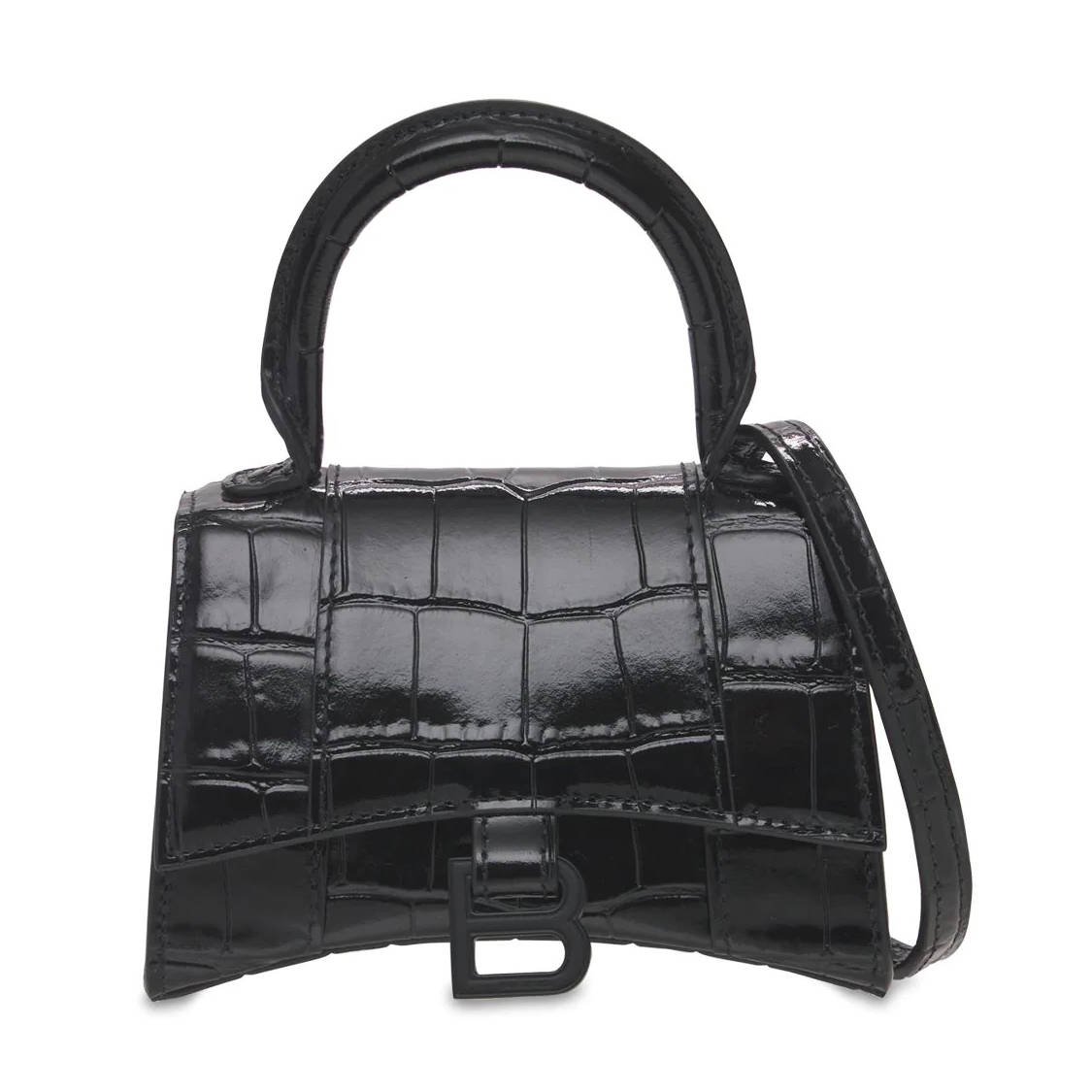 Balenciaga Mini Hourglass Cocco Print Leather Bag