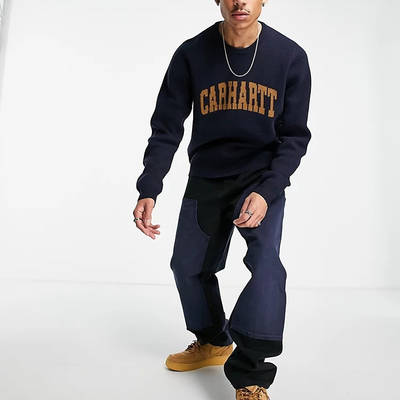 Carhartt WIP University Script Sweater Navy Ful