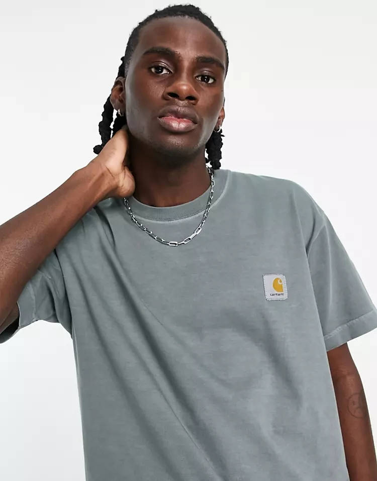 Carhartt WIP Vista Pigment Dye T-Shirt Green Detail