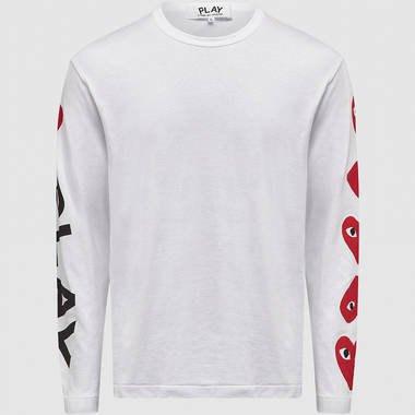 x JW Anderson Play Multi Heart Graphic Long Sleeve T-Shirt