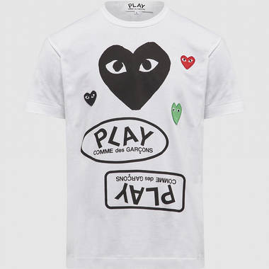 x JW Anderson Play Multi Heart Graphic T-Shirt
