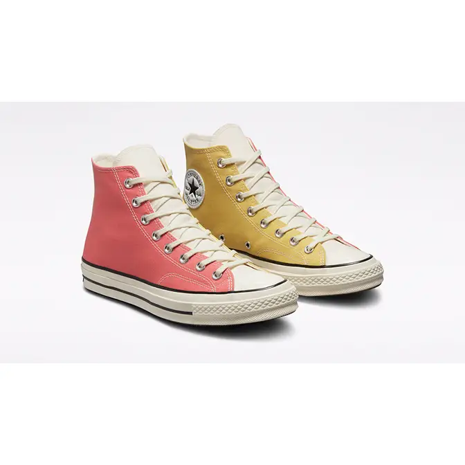 Pink and shop gold converse