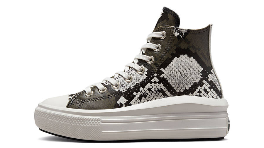 black snakeskin converse