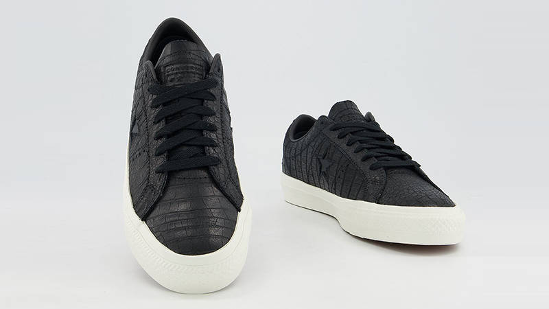 Converse One Star Pro Croc Emboss Black 170706C Front