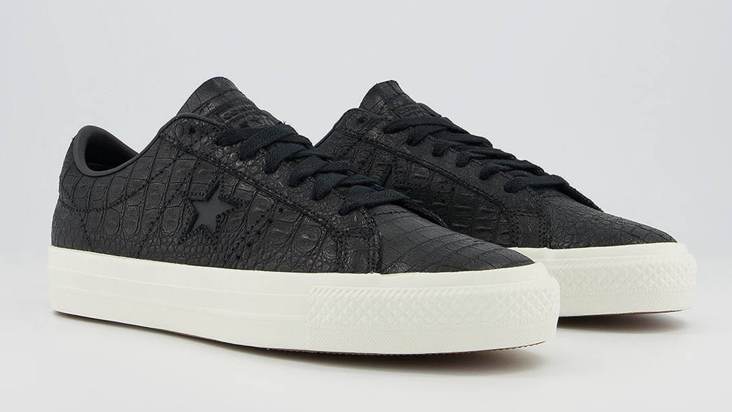 Converse One Star Pro Croc Emboss Black 170706C Side