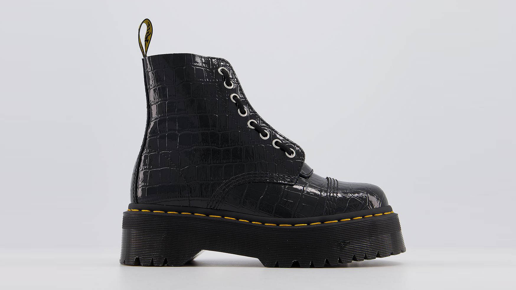 Dr. Martens Sinclair Zip Boots Black Croc Emboss