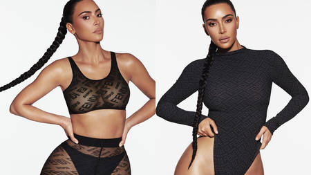 Kim Kardashian Officially Unveils the SKIMS x Fendi Collaboration
