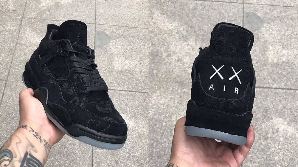 Image via hugokickz KAWS x Air Jordan 4 "Looksee"